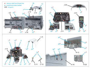 Quinta Studio QDS-48449 F-4G late 3D-Printed &amp;amp; colored Interior on decal paper (Zoukei Mura SWS) (Small version) 1/48 – image 3