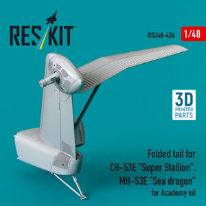 RESKIT RSU48-0454 Folded tail for CH-53E &amp;quot;Super Stallion&amp;quot;, MH-53E &amp;quot;Sea dragon&amp;quot; for Academy kit (3D printed) 1/48 – obrázek 3