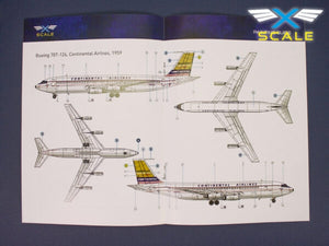 X-Scale 144008 B707-124 Long Range Narrow Body Airliner Continental 1/144 – obrázek 3