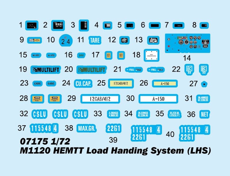 Trumpeter 07175 M1120 HEMTT Load Handing System (LHS) 1/72 – imagen 4