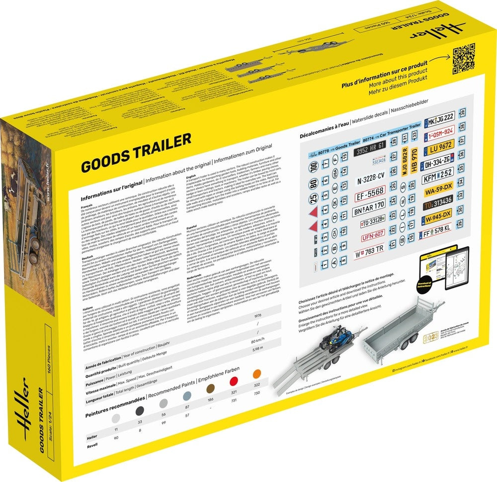 Heller 56778 STARTER KIT Goods Trailer 1/24 – zdjęcie 3