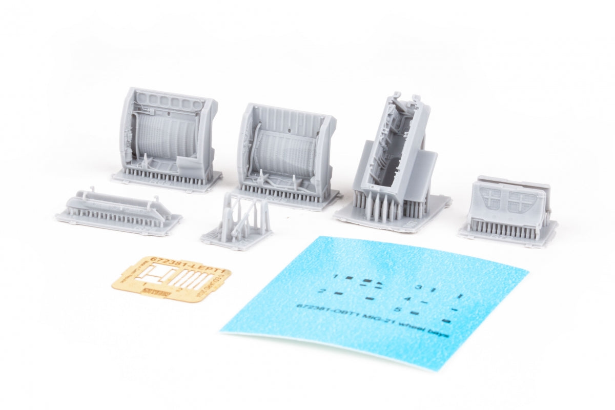 Eduard 672381 MiG-21 wheel bays PRINT EDUARD 1/72 – obrázek 3