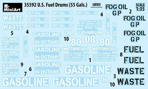 MiniArt 35592 US FUEL DRUMS 55 GALS. 1/35 – immagine 7
