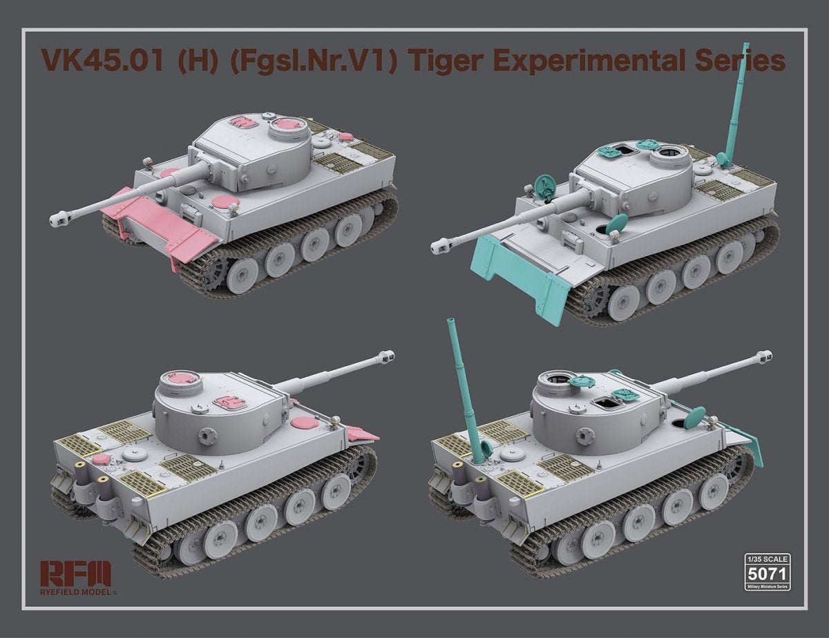Rye Field Model 5071 VK45.01(H) (Fgsl.Nr.V1) Tiger Experimental Series 1/35 – Bild 5