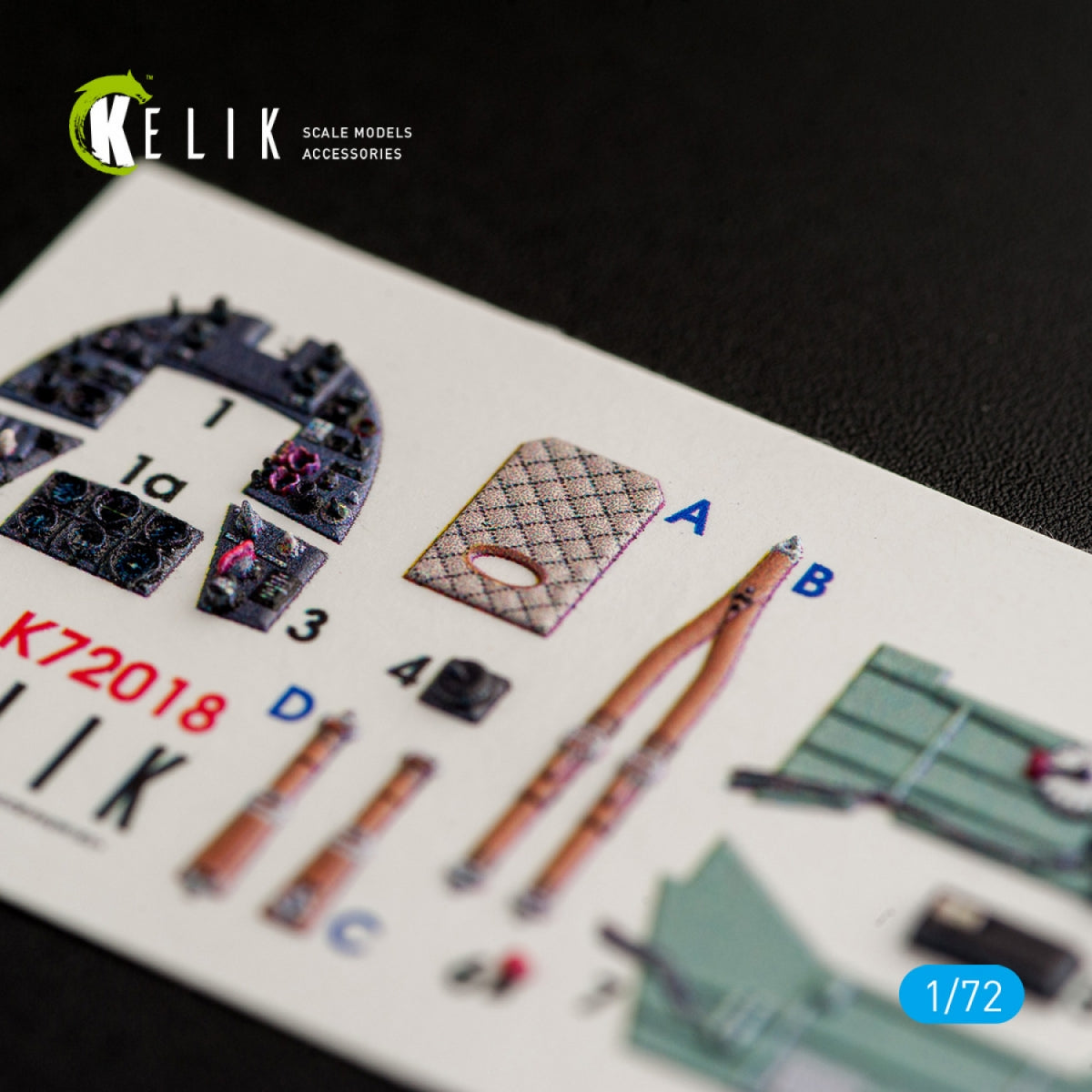 KELIK K72024 HAWKER TYPHOON MK.IB INTERIOR 3D DECALS FOR AIRFIX KIT 1/72 – Bild 4