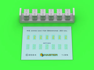 Master GM-35-068 M2 Ammo Boxes for Browning M2 .50 Rifle - Used in WWII (6 pcs.) - CLOSED 1/35 – image 4