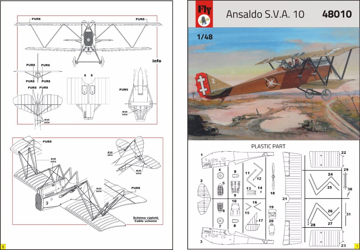 Fly 48010 Ansaldo SVA10 1/48 – imagen 2