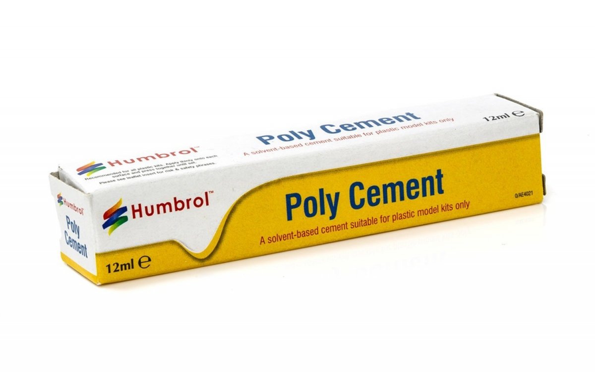 Humbrol AE4021 POLY CEMENT 12ml glue tube