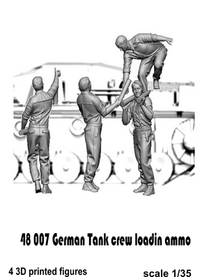 Glowel Miniatures 48007 German Tank crew loading ammo 1/48