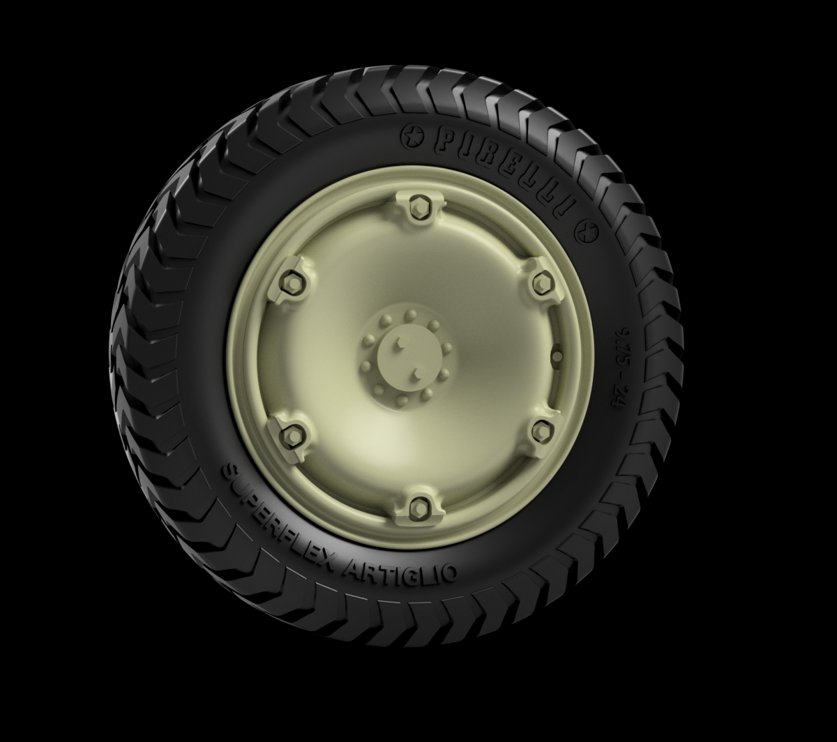 Panzer Art RE35-805 Autoblinda 40/41 Road wheels (Pirelli Artigio) 1/35 – Bild 3