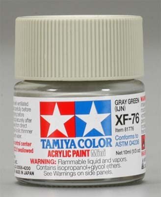 Tamiya XF76 Gray Green (IJN) (81776) Acrylic paint 10ml – obrázek 2