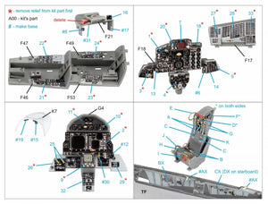 Quinta Studio QD48342 F-4G late 3D-Printed &amp;amp; colored Interior on decal paper (Meng) 1/48 – obrázek 2