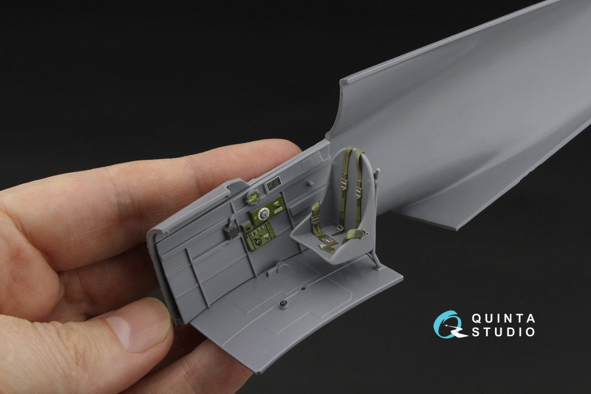Quinta Studio QD32255 Curtiss H-75 Hawk 3D-Printed &amp;amp; colored Interior on decal paper (Special Hobby) 1/32 – imagen 7