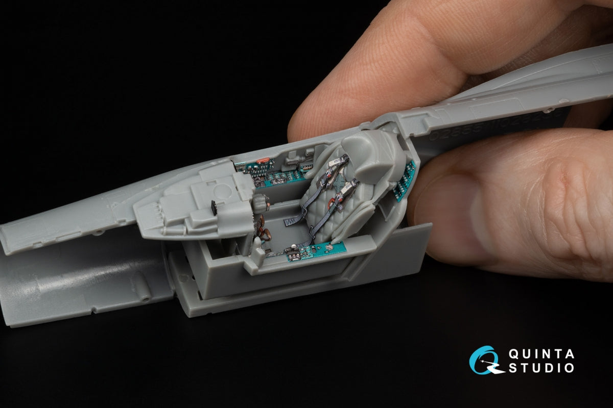 Quinta Studio QD48660 MiG-27M Flogger-J 3D-Printed &amp; coloured Interior on decal paper (Trumpeter) 1/48