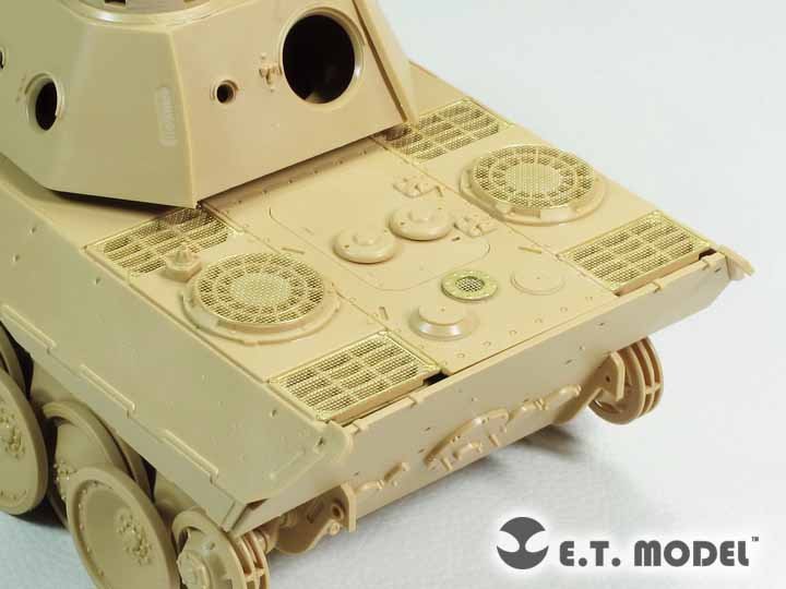 Grille de moteur ET Model EA35-112 pour char allemand Panther D de la Seconde Guerre mondiale, compatible avec la maquette Tamiya 35345 au 1/35