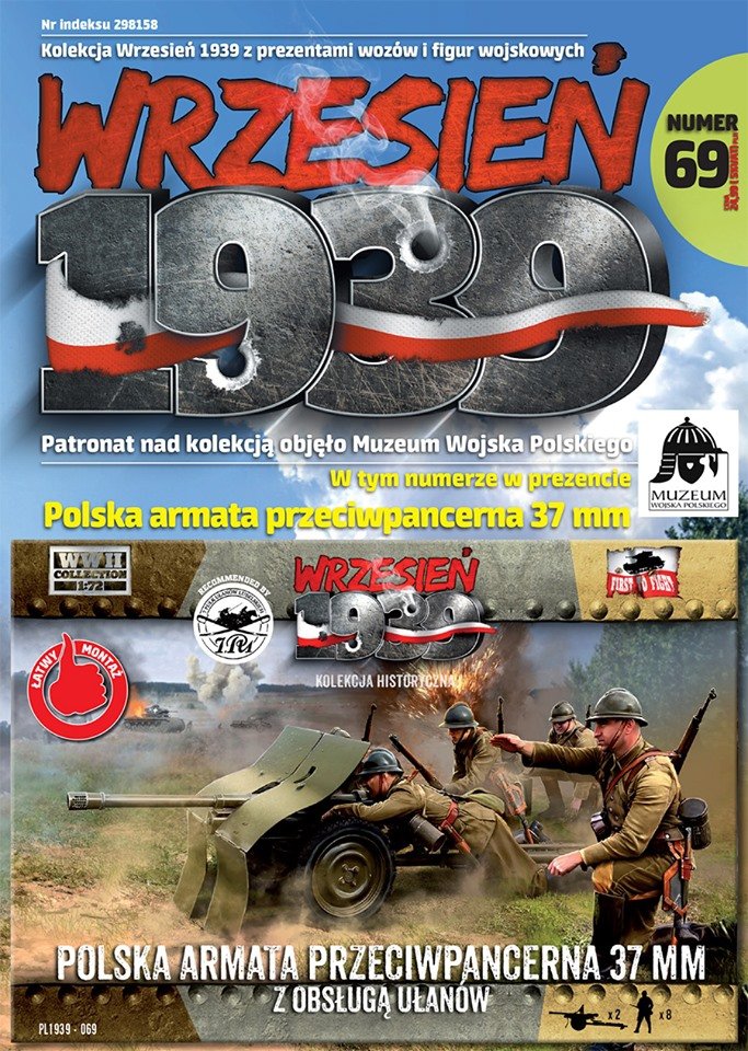 First to Fight PL069 Polish 37mm Anti-Tank Gun with Uhlan Crew 1/72