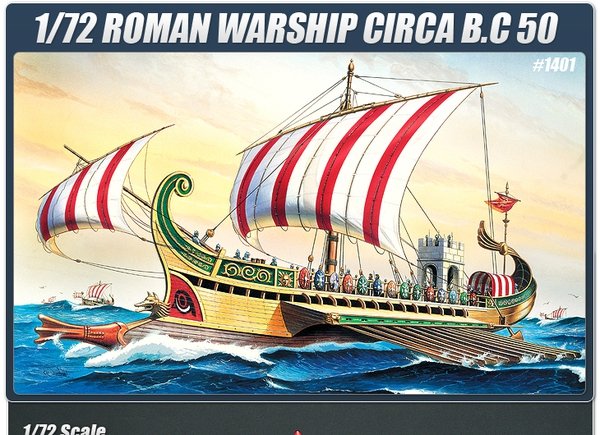 Academy 14207 ROMAN WARSHIP CIRCA BC 50 (1/72)