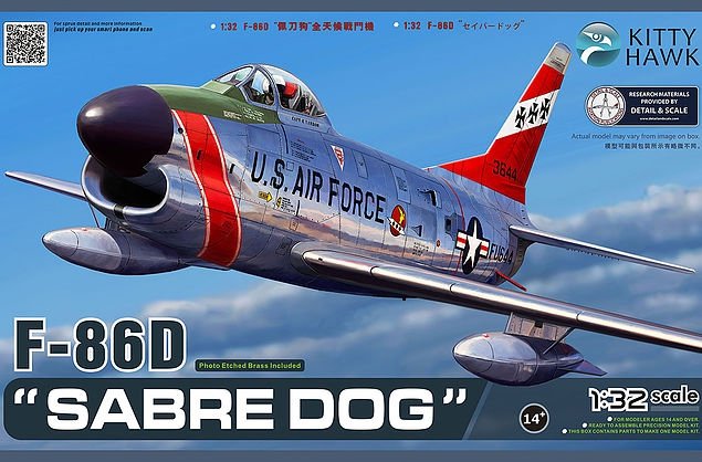 Kitty Hawk 32007 Saber Dog F-86D 1/32