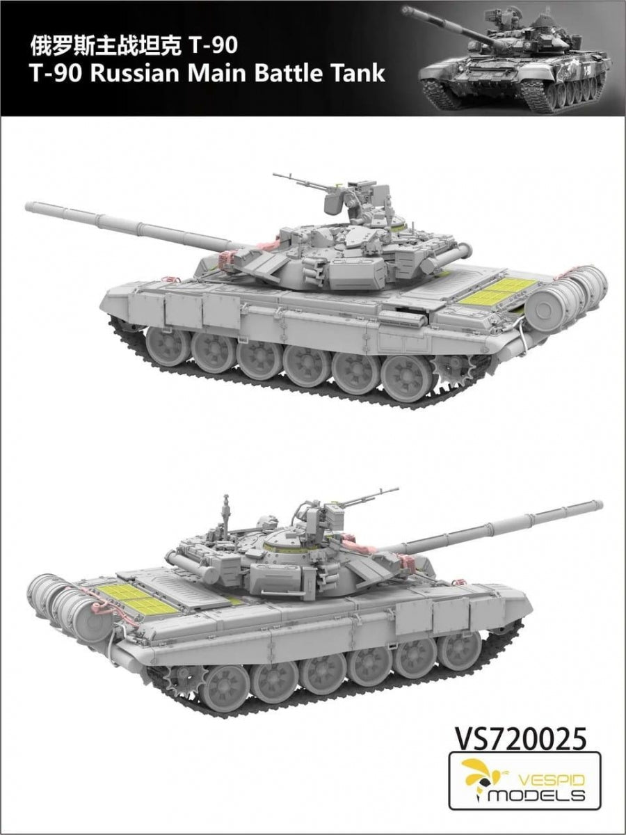 Vespid Models VS720025 T-90 Russian Main Battle Tank 1/72 – image 3