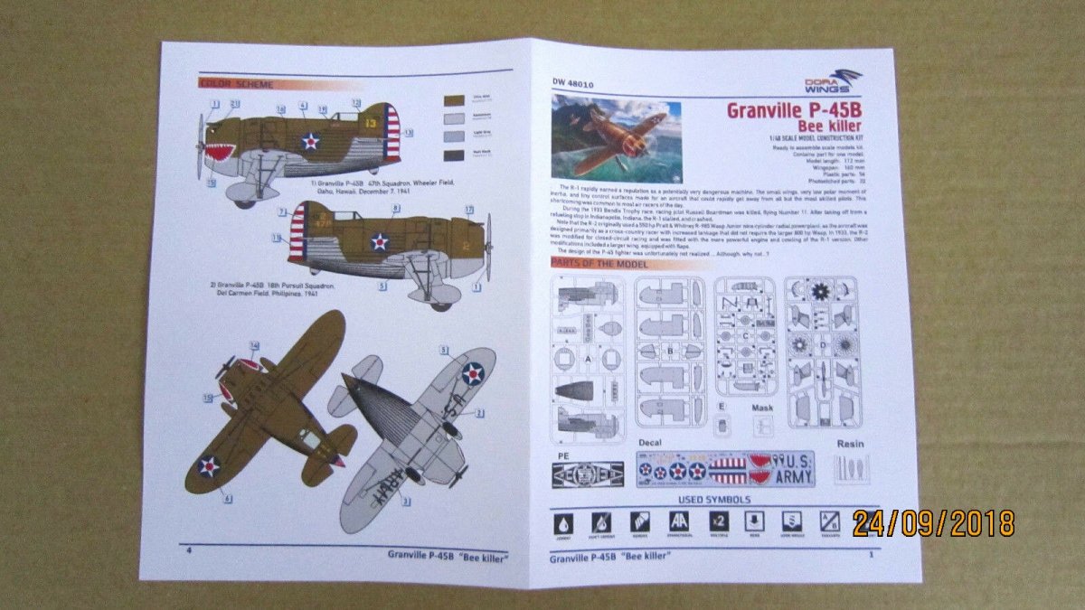 Dora Wings 48010 Granville P-45B Bee Killer 1/48 – obrázek 2