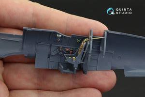 Quinta Studio QD48120 Spitfire Mk.VIII 3D-Printed &amp;amp; colored Interior on decal paper (Eduard) 1/48 – immagine 9