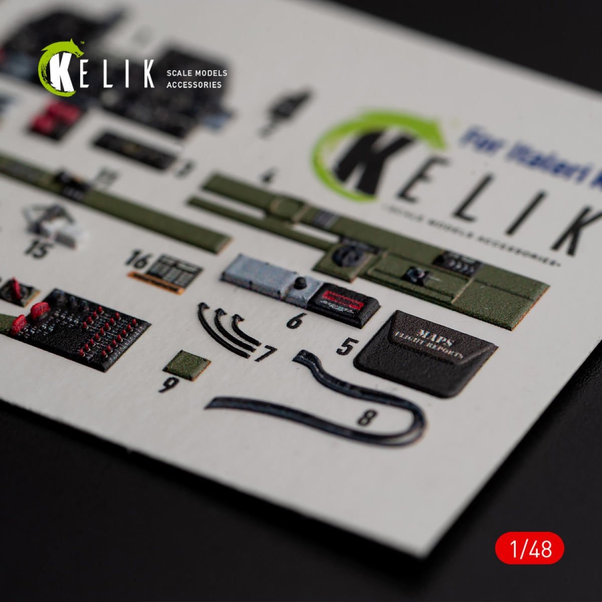 KELIK K48016 Р-47D &amp;quot;Thunderbolt&amp;quot; interior 3D decals for Italeri/Academy kit 1/48 – image 5