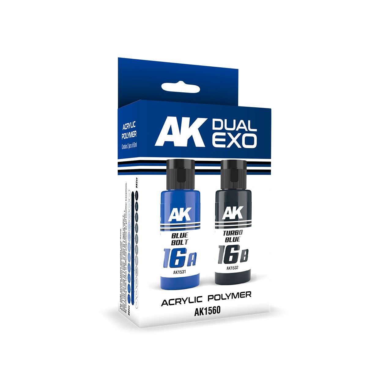 AK Interactive AK1560 DUAL EXO SET 16 – 16A BLEU BOULON &amp; 16B TURBO BLEU