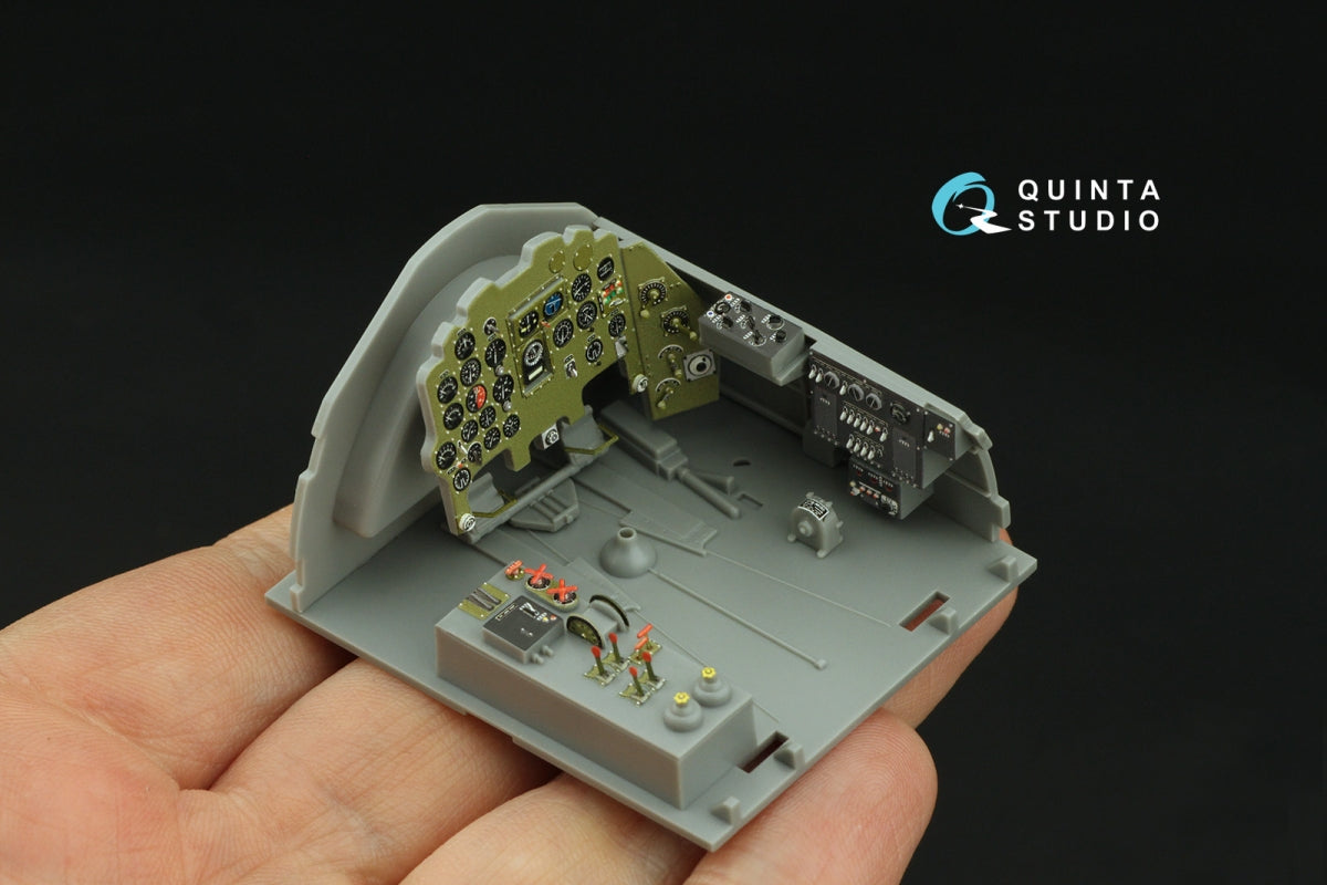 Quinta Studio QD32238 Mitsubishi J2M3/5/6 Raiden 3D-Printed colored Interior on decal paper (Hasegawa) 1/32 – immagine 5