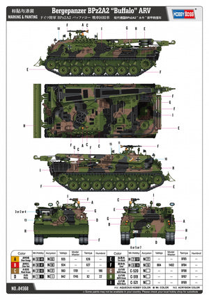 Hobby Boss 84568 Bergepanzer BPz2A2 Buffalo ARV 1/35 – obrázek 3