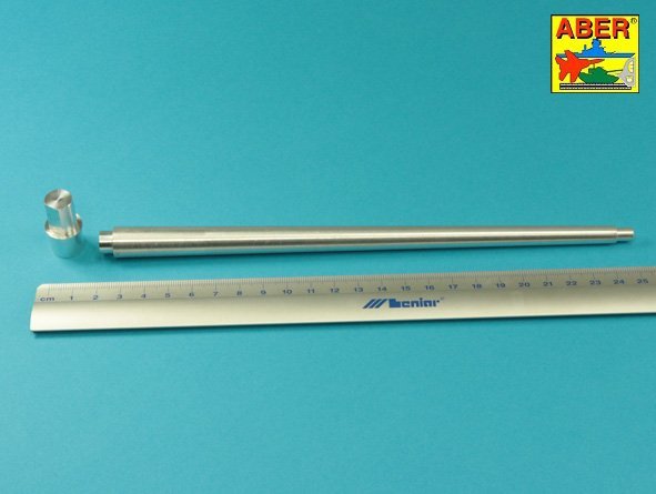 Aber 16L-13 88mm KwK 43/3 L/71 (one part) barrel for King Tiger Porsche-Turret without muzzle brake 1/16 – image 2
