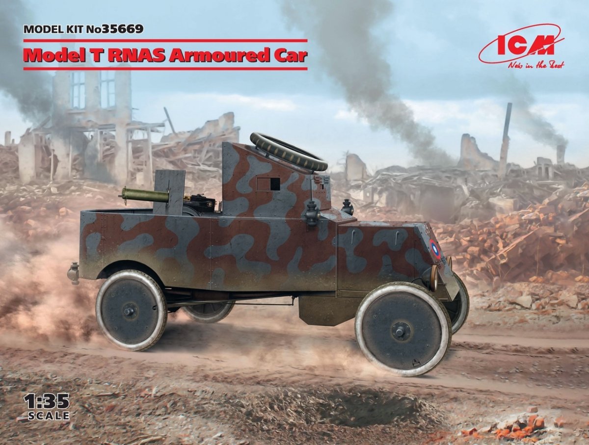 ICM 35669 Model T RNAS Armored Car 1/35