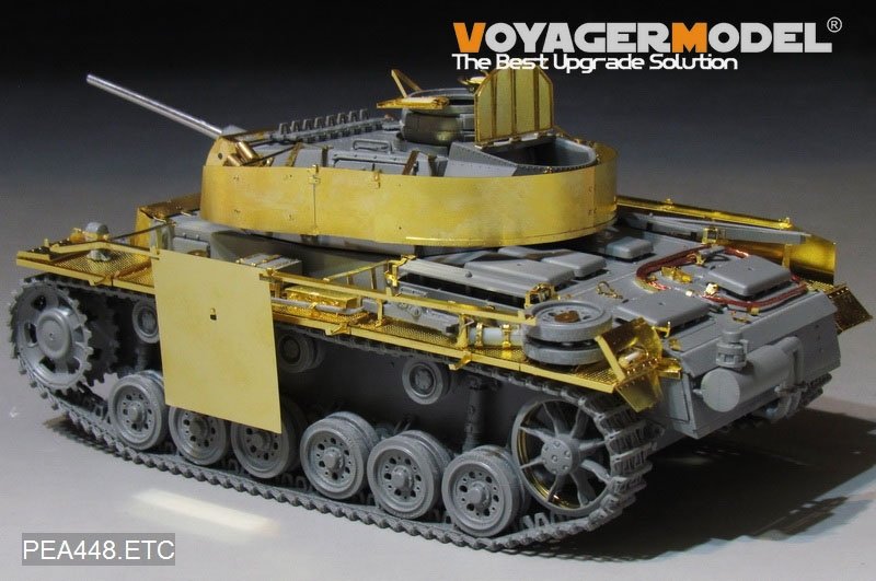 Voyager Model PEA448 WWII German Pz.Kpfw.III Ausf.M/N Additional Armor (For TAKOM) 1/35 – obrázek 4