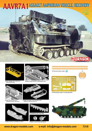 Dragon 7319 AAVR7A1 Assault Amphibian Vehicle, Recovery 1/72 – Bild 2