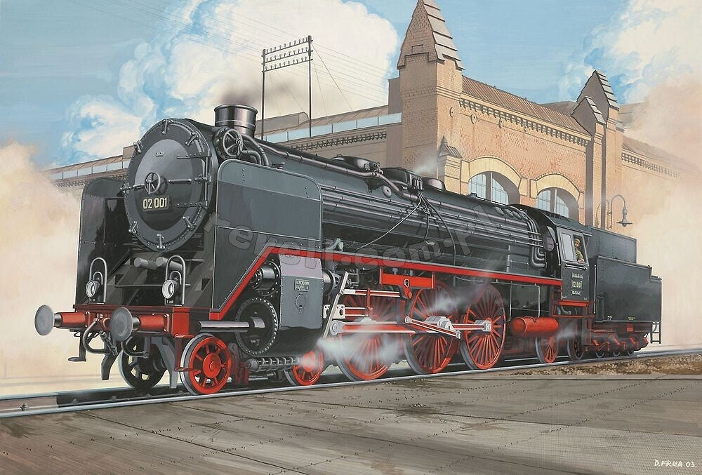 Revell 02171 Express locomotive BR 02 - Tender 2 2mT30 1/87