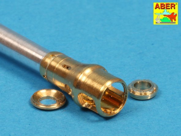 Aber 35L-036n German 7.5cmKwK42L/70 gun barrel with muzzle brake for Panther Ausf. G Late (1/35) – image 5