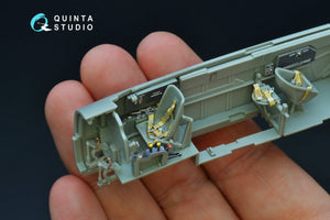 Quinta Studio QD48192 Bf 110C/D 3D-Printed &amp;amp; colored Interior on decal paper (for Cyber-hobby kit) 1/48 – Bild 2