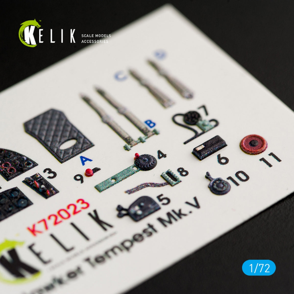 KELIK K72023 HAWKER TEMPEST MK.V INTERIOR 3D DECALS FOR AIRFIX KIT 1/72 – Bild 3