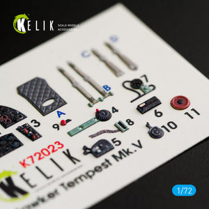 KELIK K72023 HAWKER TEMPEST MK.V INTERIOR 3D DECALS FOR AIRFIX KIT 1/72 – Bild 3