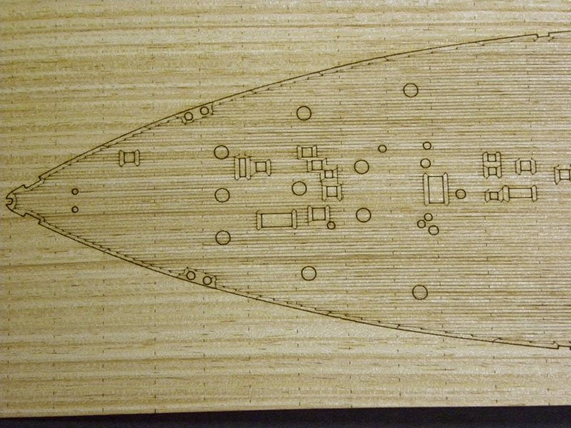 Pontos 35008WD1 HMS King George V Wooden Deck set 1/350 – image 2