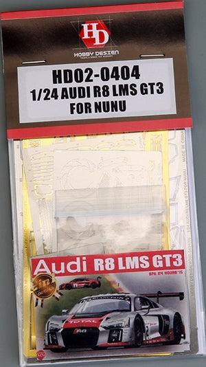Hobby Design HD02-0404 Audi R8 LMS GT3 Detail-Up Parts (for Nunu) 1/24