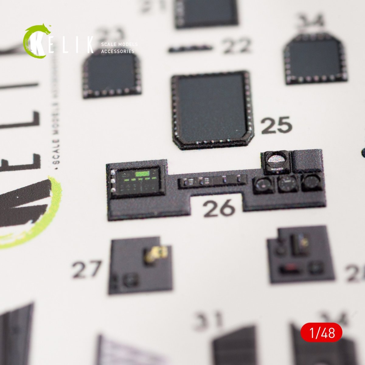 KELIK K48036 EA-18G &amp;quot;GROWLER&amp;quot; INTERIOR 3D DECALS FOR MENG KIT 1/48 – image 3