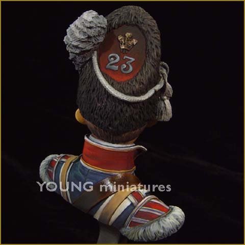 Young Miniatures YH1802 DRUMMER BOY 23RD FOOT ROYAL WELSH FUSILEERS 1/10 – immagine 4