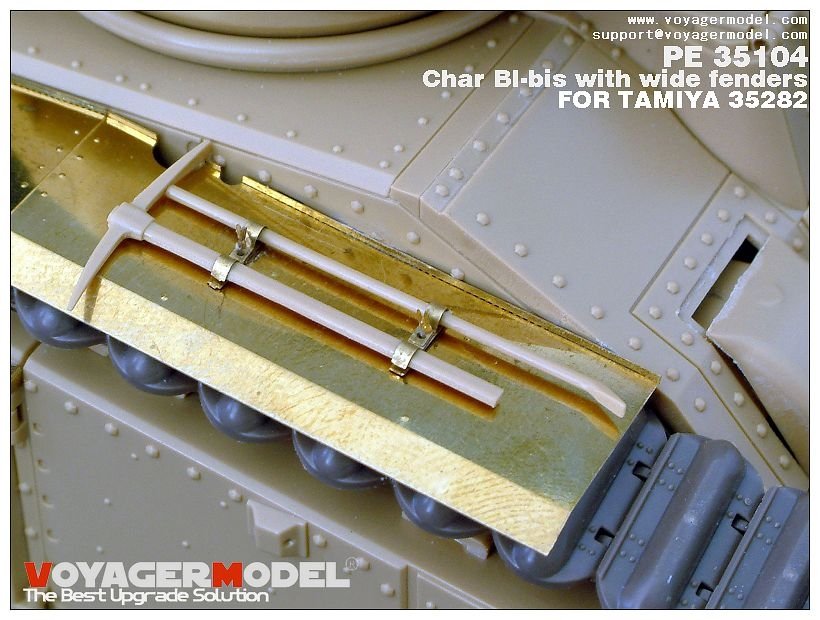 Voyager Model PE35104 WWII French Char BI-bis with wide fenders (B ver include Gun barrel) for TAMIYA 35282 1/35 – Bild 4