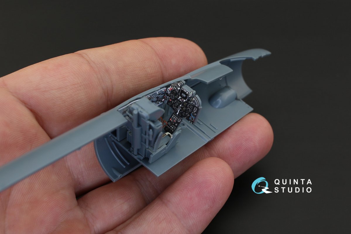 Quinta Studio QD48129 MiG-21PFM (gray color panels) 3D-Printed &amp;amp; colored Interior on decal paper (for Eduard kit) 1/48 – Bild 6