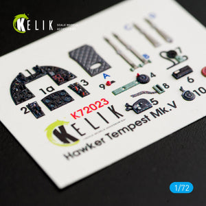 KELIK K72023 HAWKER TEMPEST MK.V INTERIOR 3D DECALS FOR AIRFIX KIT 1/72 – Bild 2