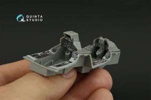 Quinta Studio QDS-48419 F-16D block 40 3D-Printed &amp;amp; colored Interior on decal paper (Kinetic 2022 tool) (Small version) 1/48 – image 12