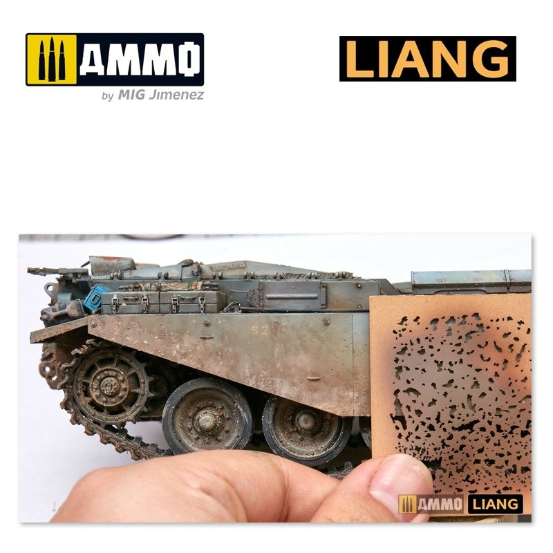 Liang 0001 Weathering Airbursh Stencils – imagen 4