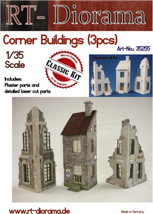 RT-Diorama 35255 Corner Buildings (3pcs.) 1/35