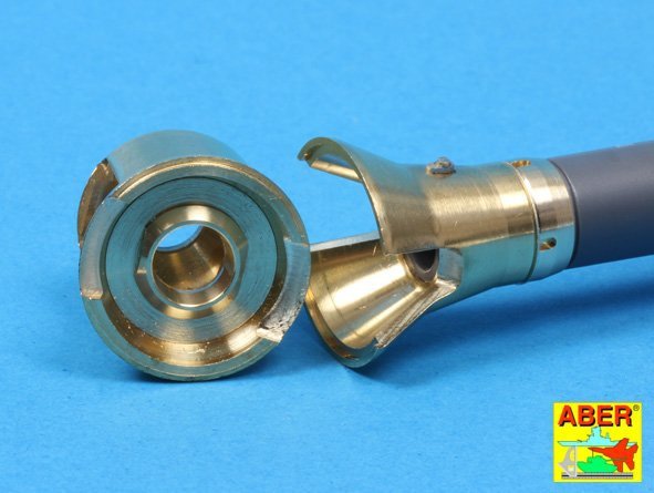 Aber 16L-08 Early muzzle brake for the barrel used on the early version of the Tiger I, King Tiger tank (Porsche turret) / Early muzzle brake used on German 8.8cm barrel Tiger I - early and Tiger II (Porsche turret) 1/16 – image 25