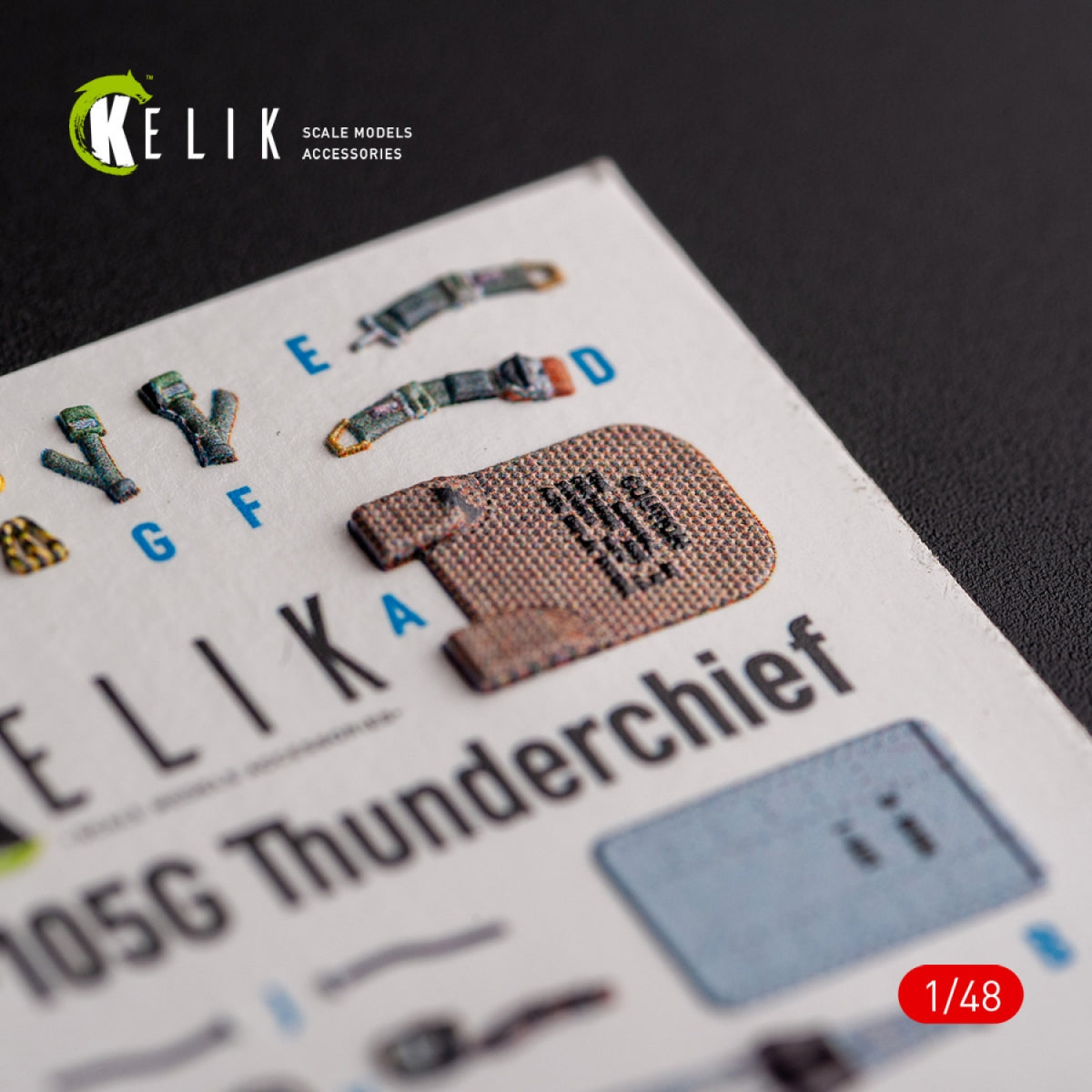 KELIK K48095 F-105G Thunderchief - interior 3D decals for HobbyBoss kit 1/48 – image 4
